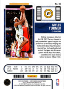 2022 Panini Contenders Season Ticket Myles Turner