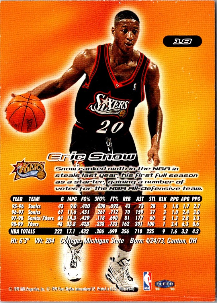 1999 Ultra Eric Snow