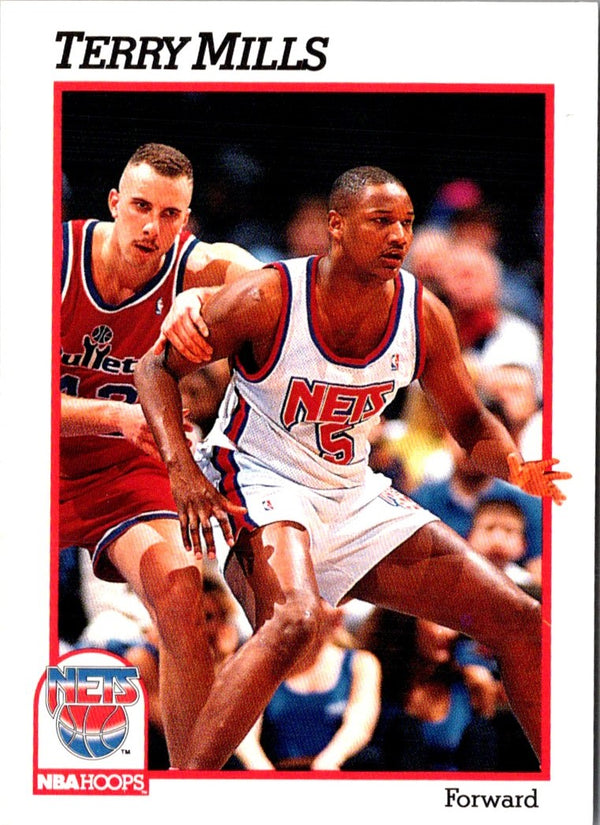 1991 Hoops Terry Mills #401 Rookie
