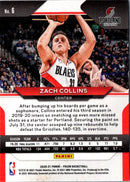 2020 Panini Prizm Prizms Zach Collins