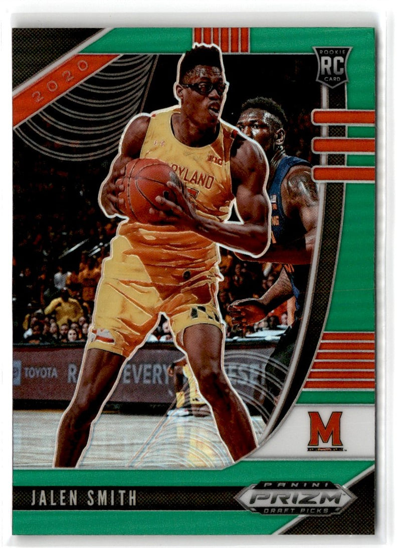 2020 Panini Prizm Draft Picks Collegiate Green Jalen Smith