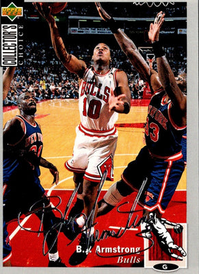 1994 Collector's Choice Silver Signatures B.J. Armstrong #80