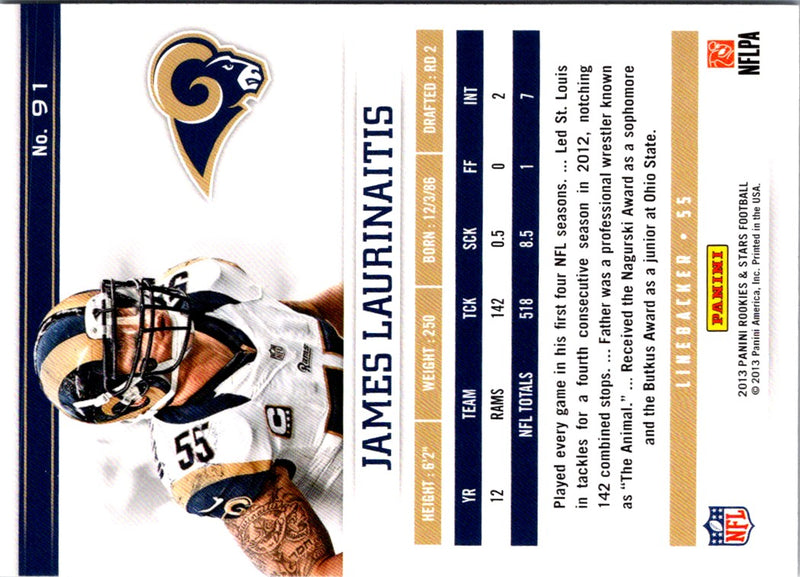 2013 Panini Rookies & Stars James Laurinaitis