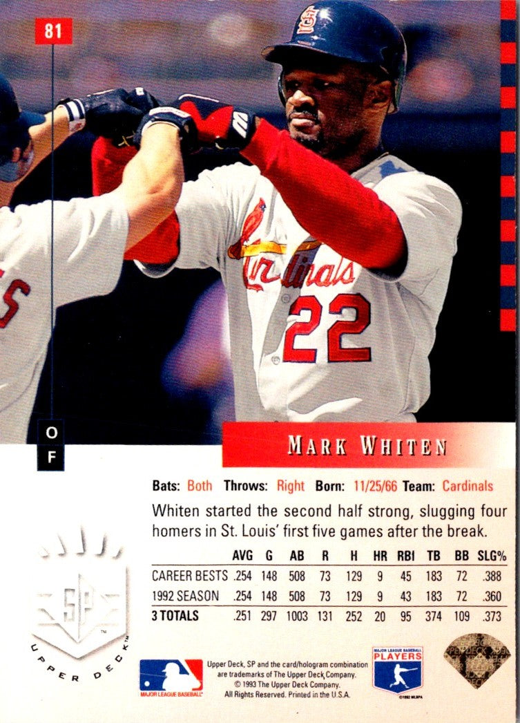 1993 SP Mark Whiten