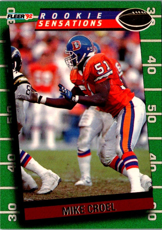 1992 Fleer Rookie Sensations Mike Croel #10
