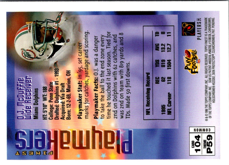 1996 Finest O.J. McDuffie