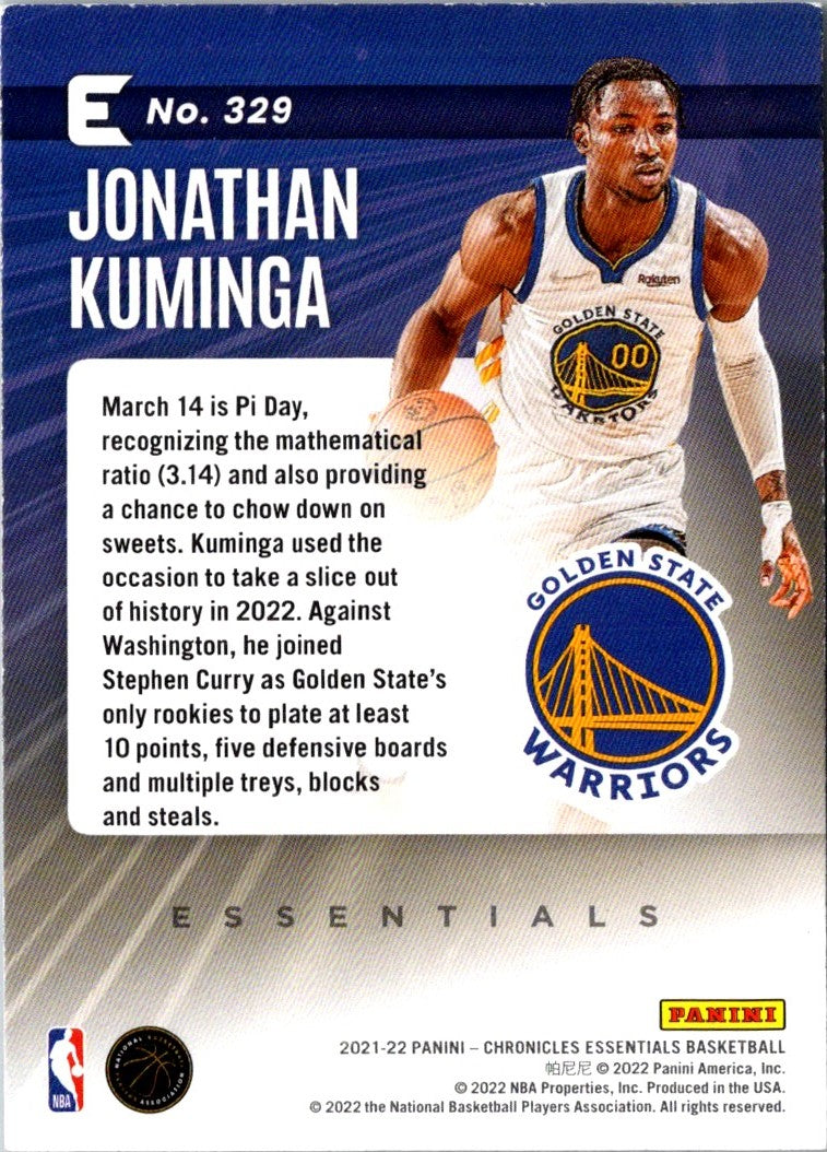 2021 Panini Chronicles Jonathan Kuminga