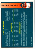 1992 Front Row Draft Picks Eric Manuel #41