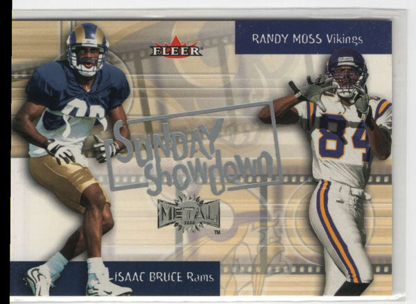 2000 Metal Sunday Showdown Randy Moss/Isaac Bruce #3 SS