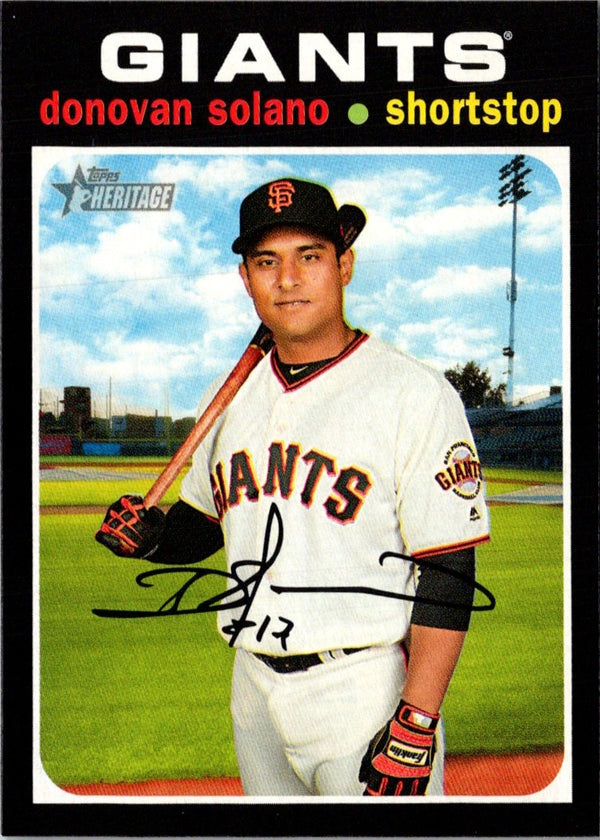 2020 Topps Heritage Donovan Solano #9