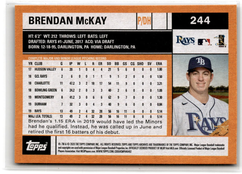 2020 Topps Archives Brendan McKay