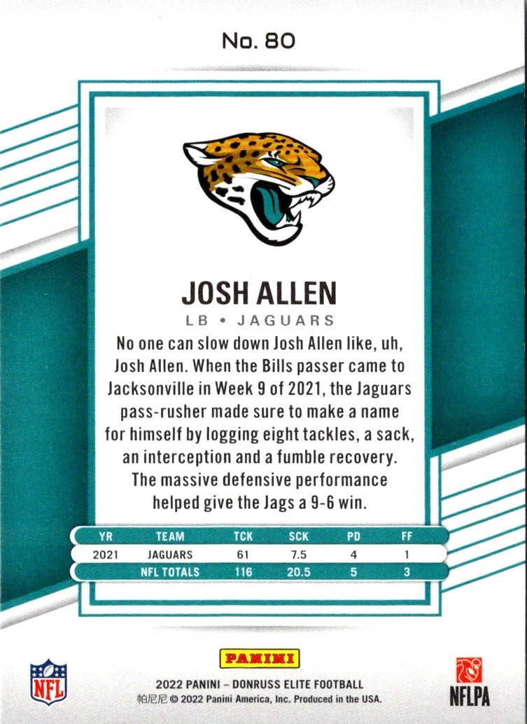 2022 Panini Josh Allen