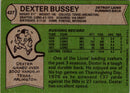 1978 Topps Dexter Bussey