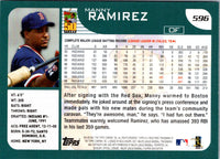 2001 Topps Limited Manny Ramirez #596