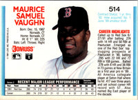 1992 Donruss Mo Vaughn #514
