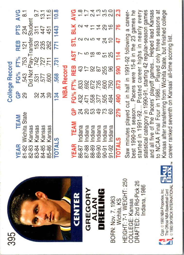 1992 Hoops Greg Dreiling