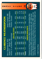 1992 Front Row Draft Picks Gold Clarence Weatherspoon #71
