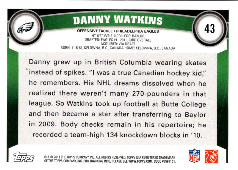 2011 Topps Danny Watkins