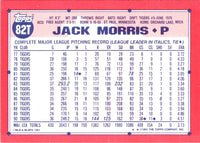 1991 Topps Traded Jack Morris #82T