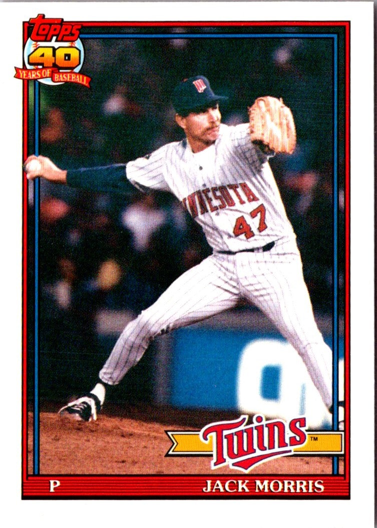 1991 Topps Traded Jack Morris