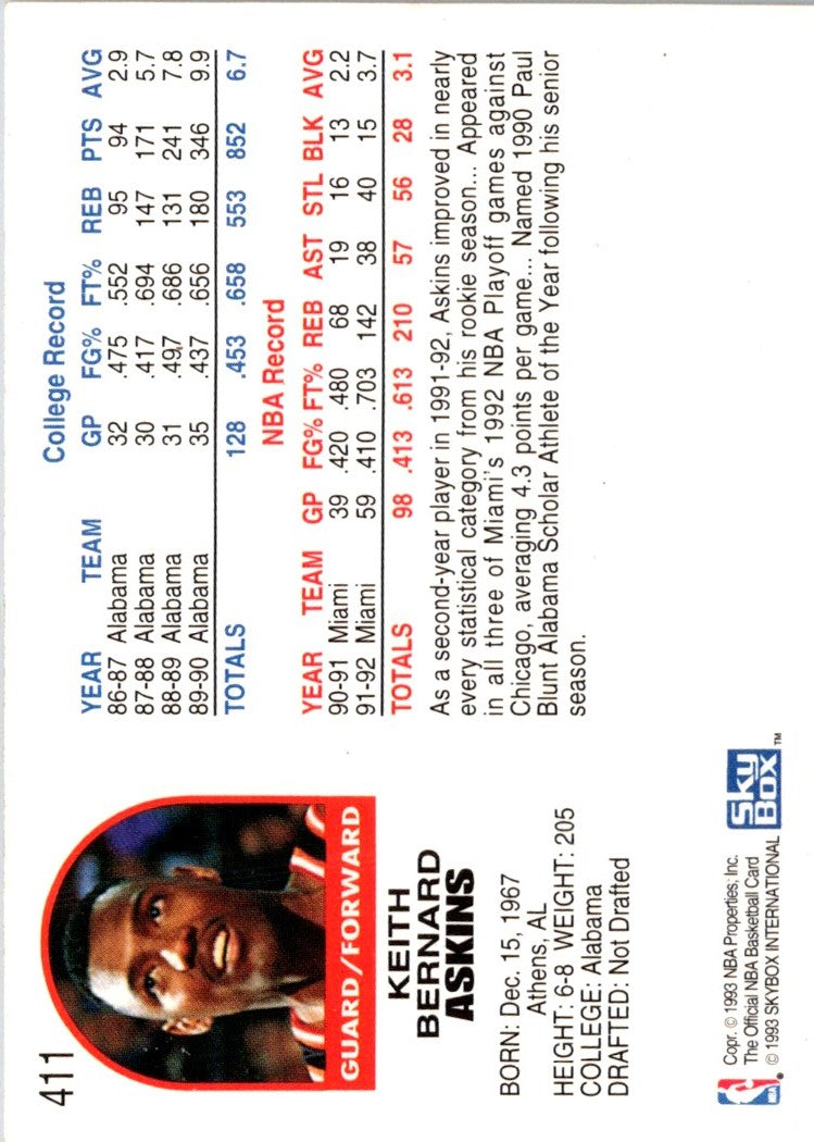 1992 Hoops Keith Askins