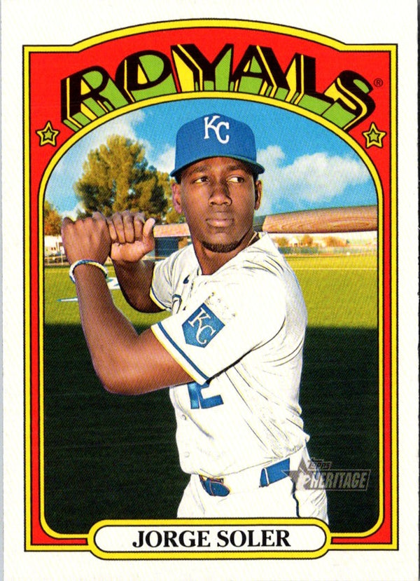 2021 Topps Heritage Red Jorge Soler #165