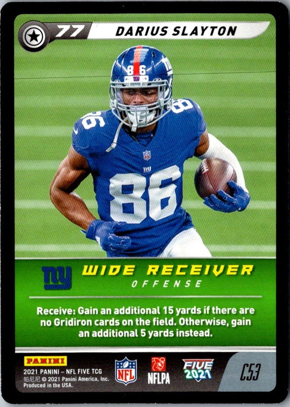 2021 Panini Certified Darius Slayton #55