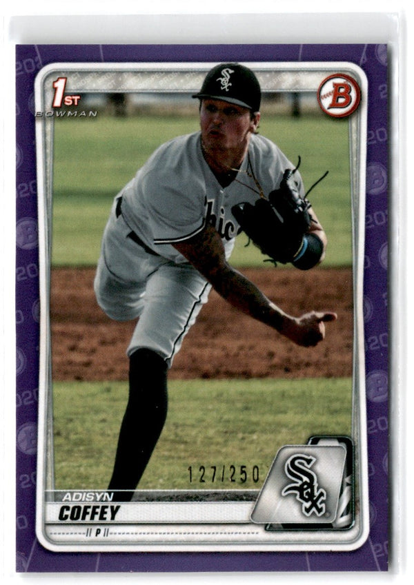 2020 Bowman Draft Purple Adisyn Coffey #BD-87 127/250