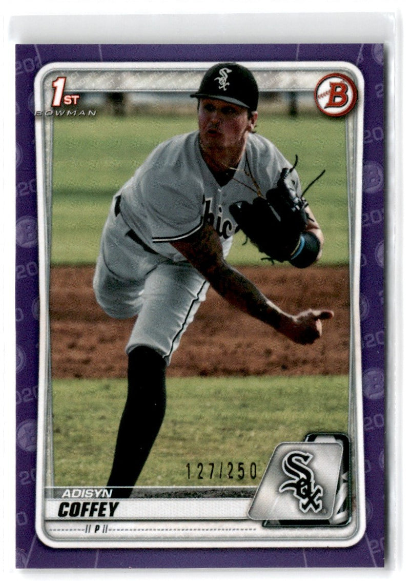 2020 Bowman Draft Purple Adisyn Coffey