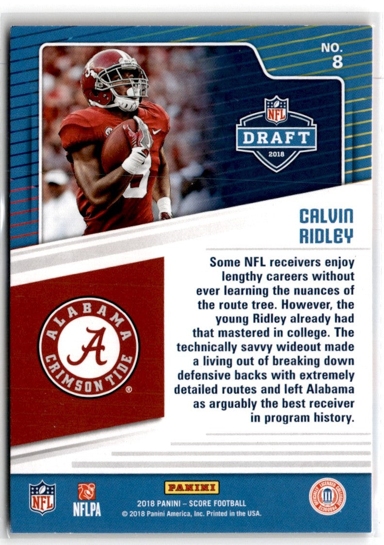 2018 Score NFL Draft Red Calvin Ridley