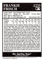 1994 Conlon Collection TSN Frankie Frisch #1233