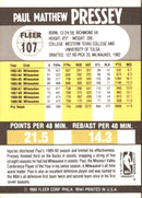 1990 Fleer Paul Pressey