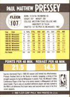1990 Fleer Paul Pressey #107
