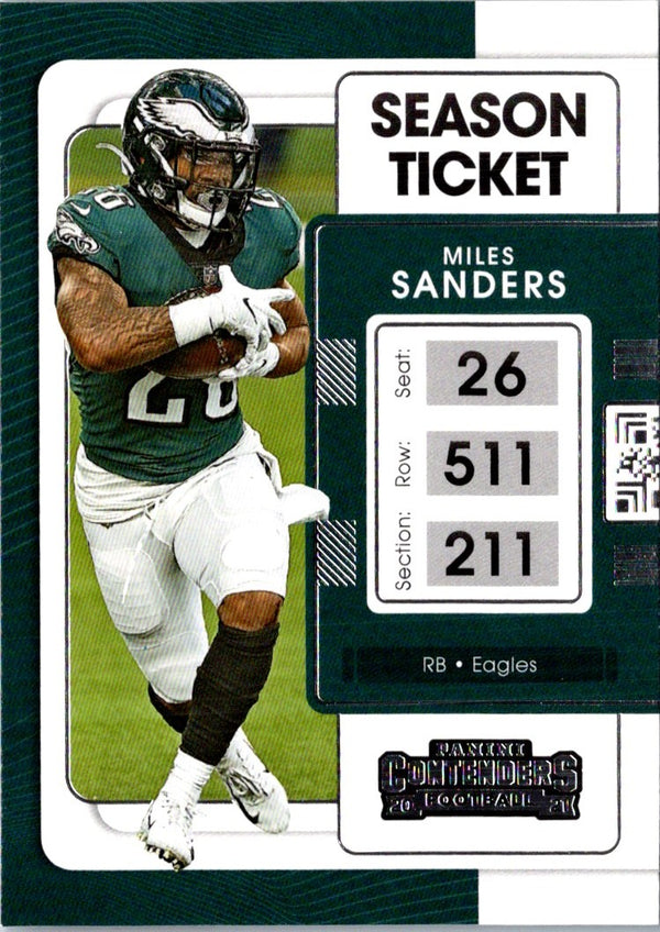 2021 Panini Contenders Miles Sanders #80