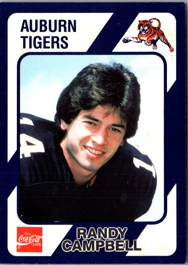 1989 Collegiate Collection Auburn Coke 580 Randy Campbell