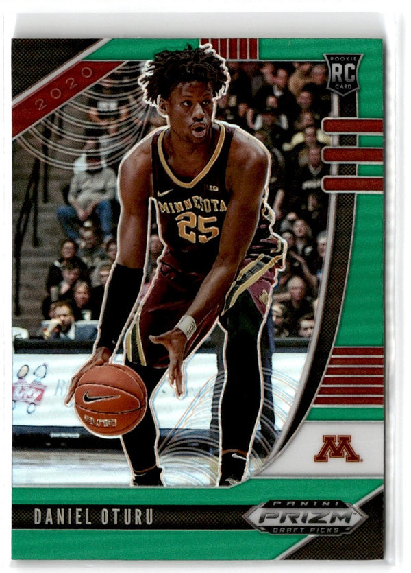 2020 Panini Prizm Draft Picks Collegiate Green Daniel Oturu #33