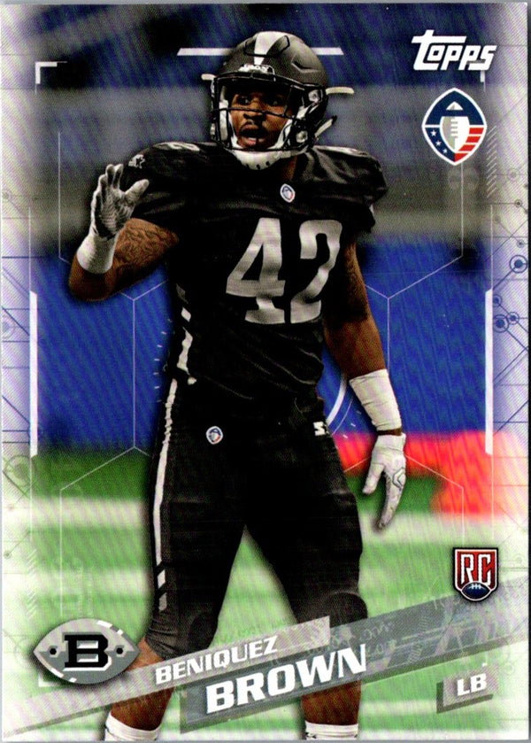 2019 Topps AAF Beniquez Brown #44 Rookie