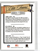 2005 Donruss Elite Teams Silver Jamal Lewis/Kyle Boller/Todd Heap #ET-3 0988/1000