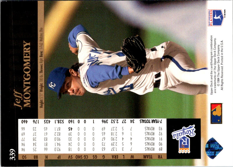 1994 Upper Deck Jeff Montgomery