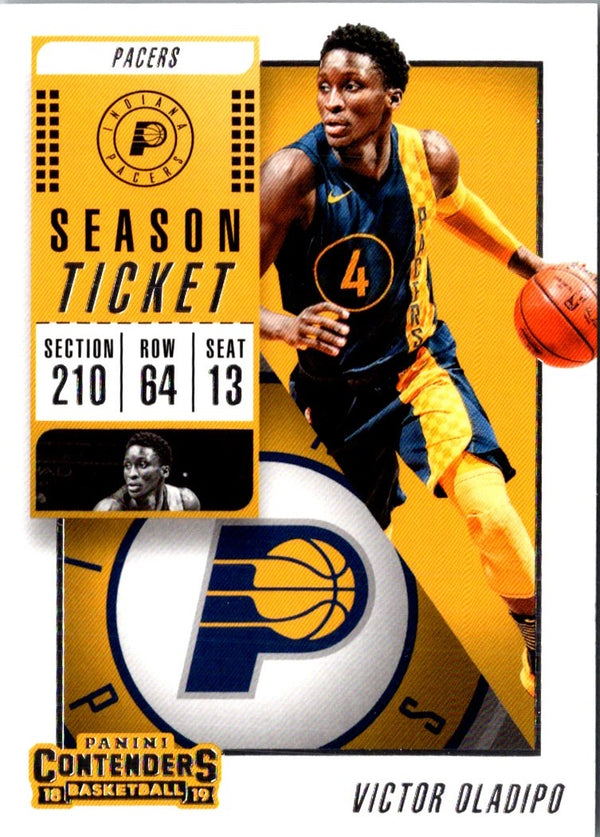 2018 Panini Contenders Game Ticket Green Victor Oladipo #58