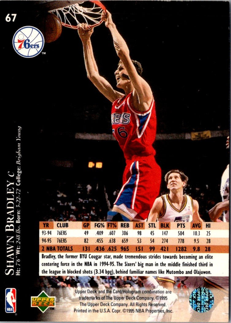 1995 Upper Deck Electric Court Shawn Bradley