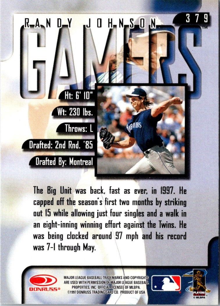 1998 Leaf Rookies & Stars Randy Johnson