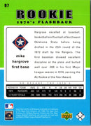 2001 Upper Deck Decade 1970's Mike Hargrove