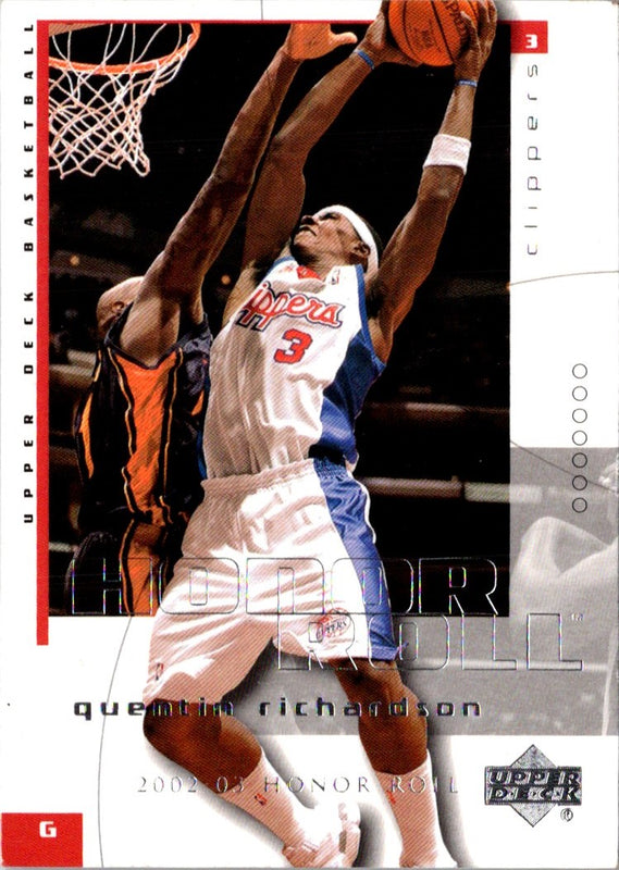 2002 Upper Deck Honor Roll Quentin Richardson #35