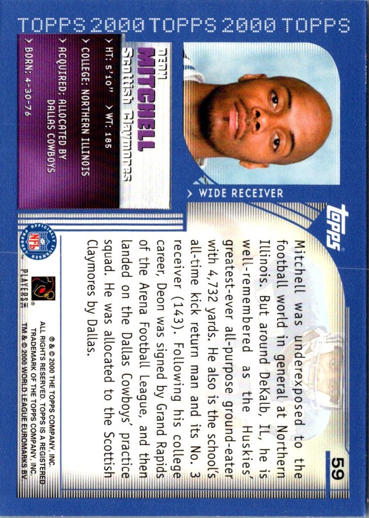 2000 Topps Deon Mitchell