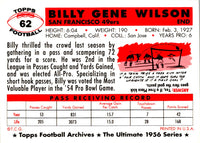 1994 Topps Archives 1956 Billy Wilson #62