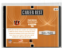 2005 Donruss Elite Career Best Gold Chad Johnson #CB-9 040/500