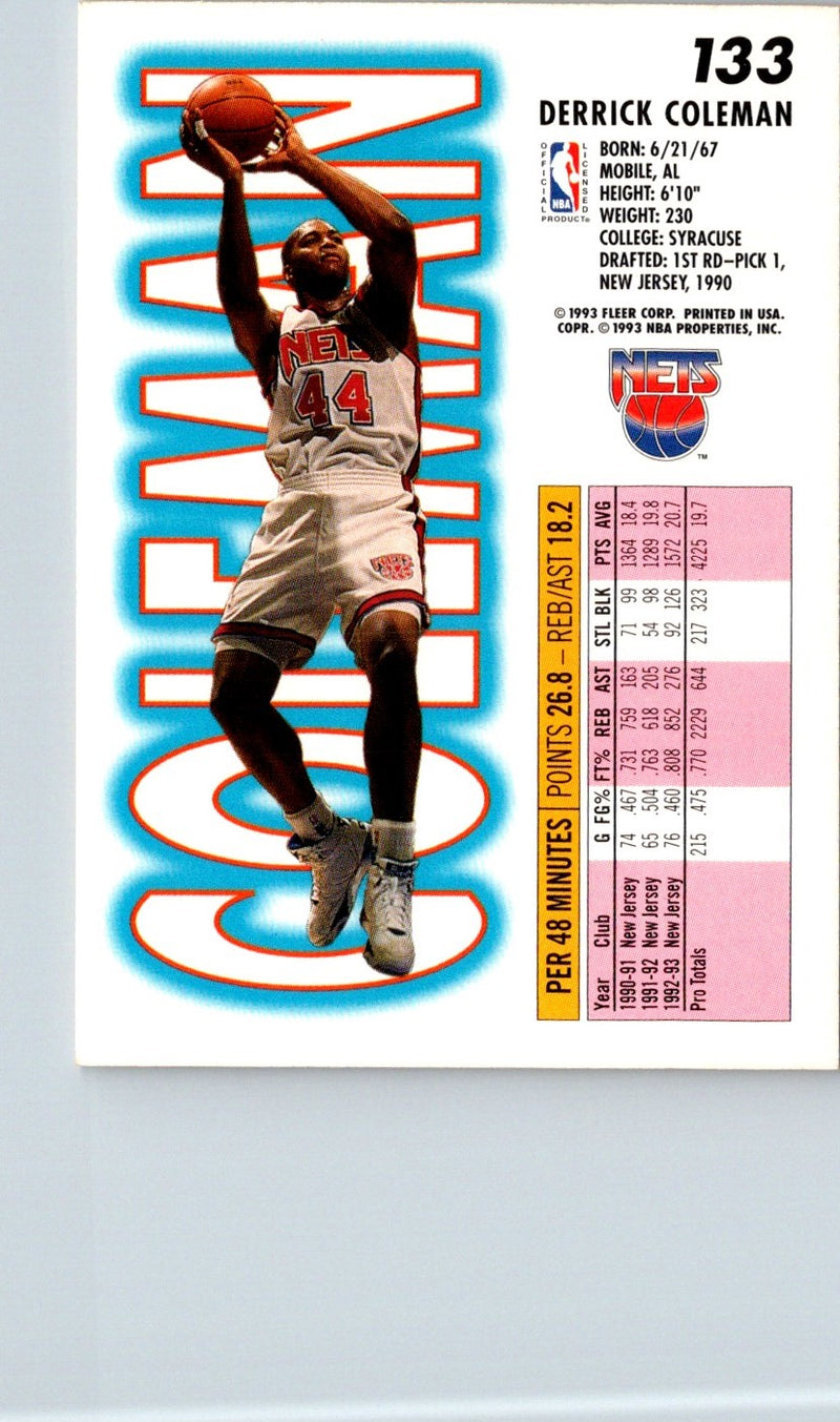 1993 Fleer Derrick Coleman
