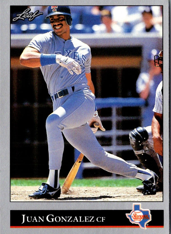1992 Leaf Juan Gonzalez #62