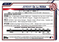 2021 Bowman Chrome Prospects Jeremy De La Rosa #BCP-25